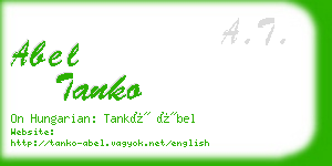 abel tanko business card